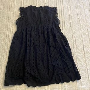 NWOT - Black Eyelet Detail Dress/Romper